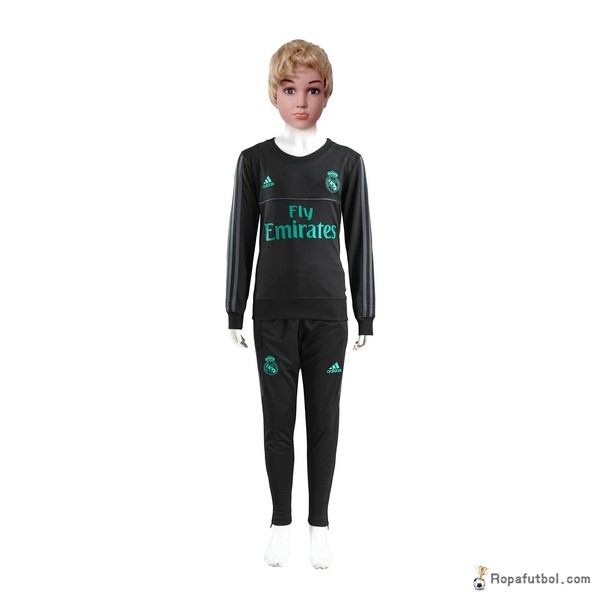 Chandal Niños Real Madrid 2017/18 Negro